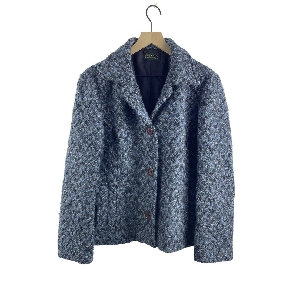 Blarney Woollen Mills | Scottish Wool Notch Collar Single Breast Blazer Large